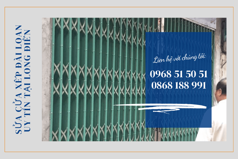 SỬA CỬA XẾP ĐÀI LOAN UY TÍN TẠI LONG ĐIỀN 0868188991