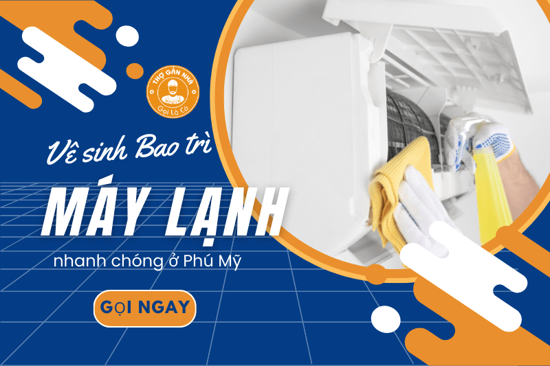 Vệ sinh Bảo trì máy lạnh nhanh chóng ở Phú Mỹ 0868 188 991